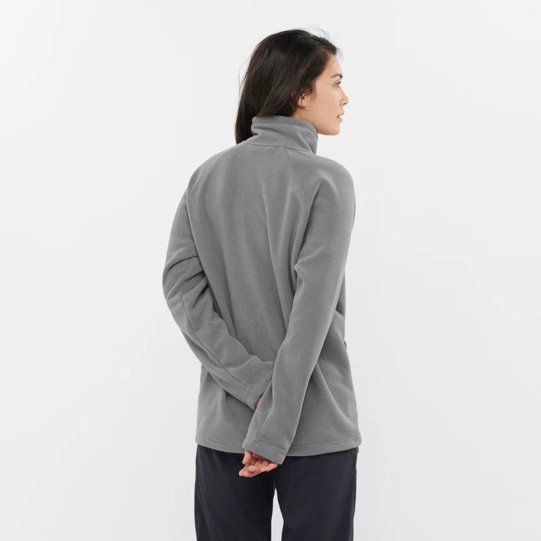 Grey Salomon Outlife Polartec Halz Zip Women's Sweatshirt | PH 95318A